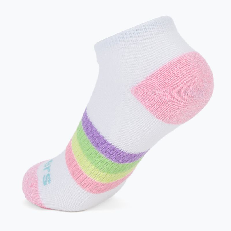 Skarpety dziecięce SKECHERS Heel/Toe Terry Low Cut 6 par white/light pink 8