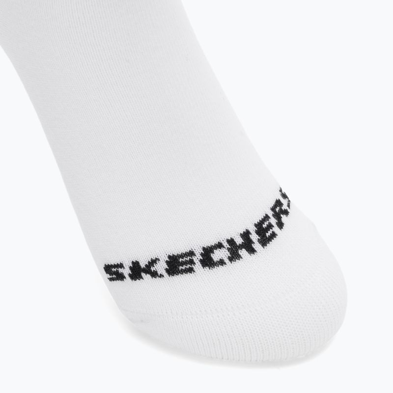 Skarpety dziecięce SKECHERS Non Terry No Show 3 pary white/grey 6