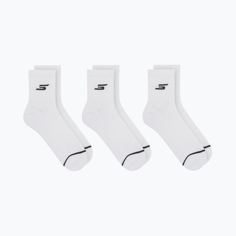 Skarpety męskie SKECHERS 1/2 Terry Qtr Crew 3 pary white traditional 3