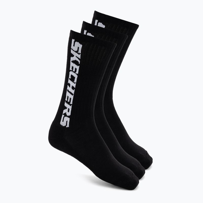 Skarpety SKECHERS Terry Crew 1/2 3 pack black