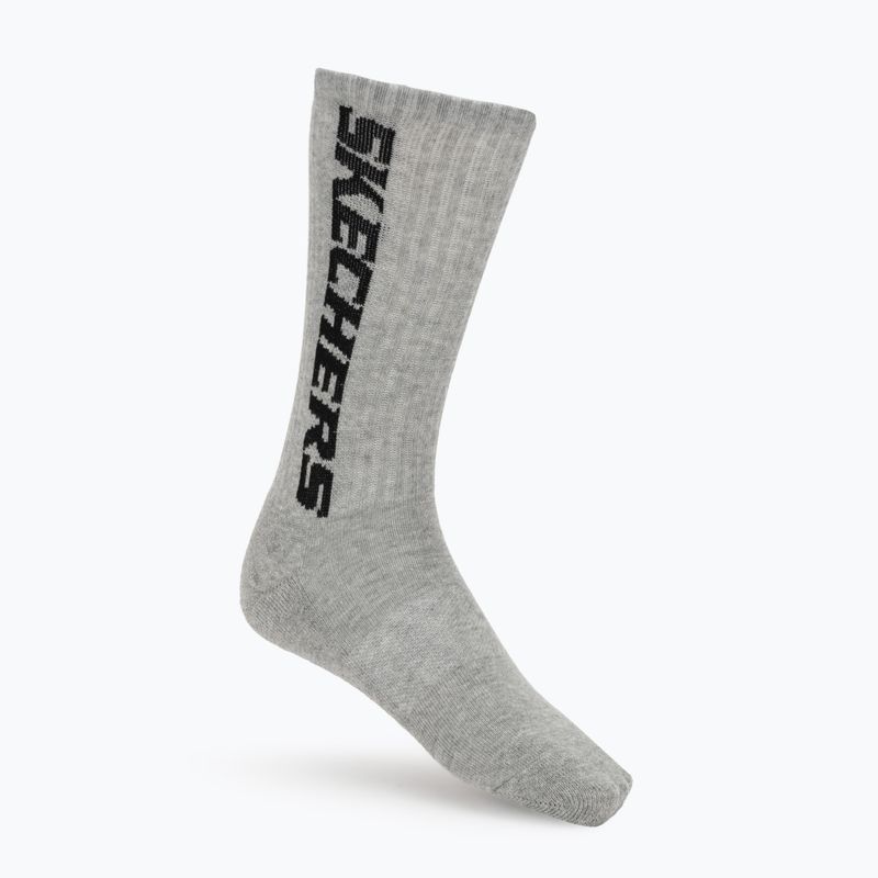 Skarpety SKECHERS Terry Crew 1/2 3 pack grey/black 6