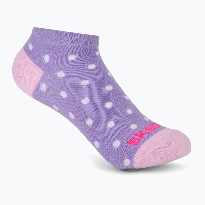 Skarpety dziecięce SKECHERS Non Terry Low Cut 6 par purple 3