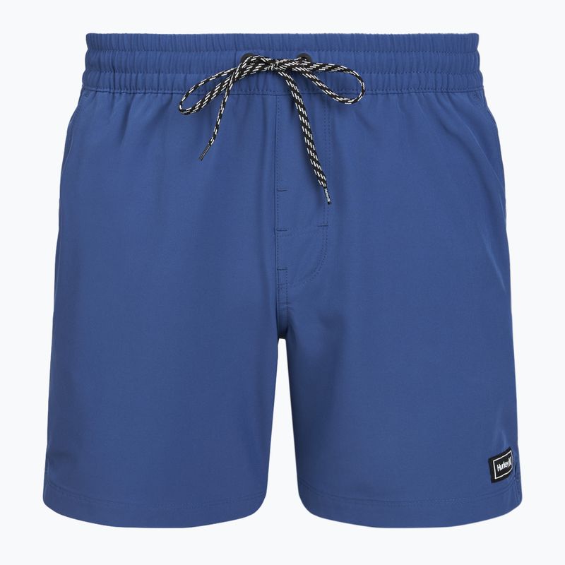 Szorty kąpielowe męskie Hurley Solid Volley Swim Short Blue/Brown