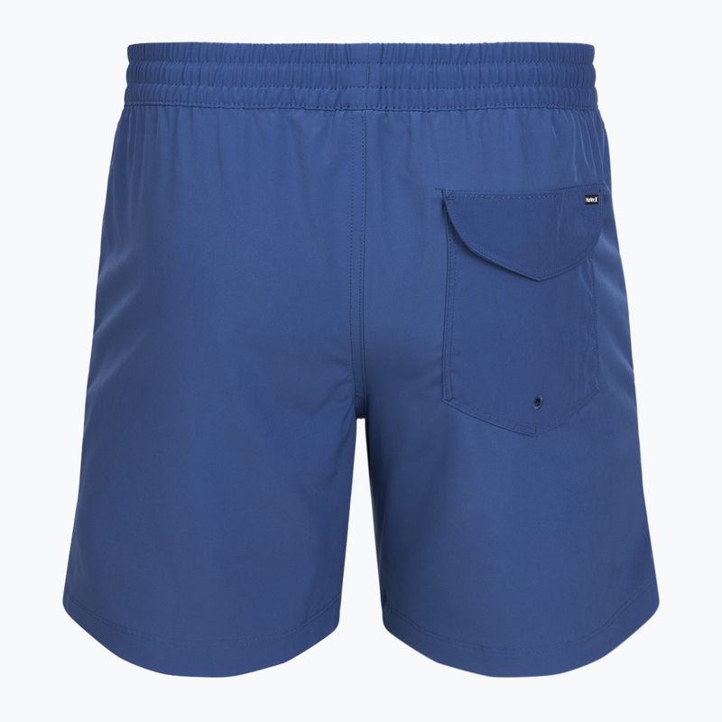 Szorty kąpielowe męskie Hurley Solid Volley Swim Short Blue/Brown 2