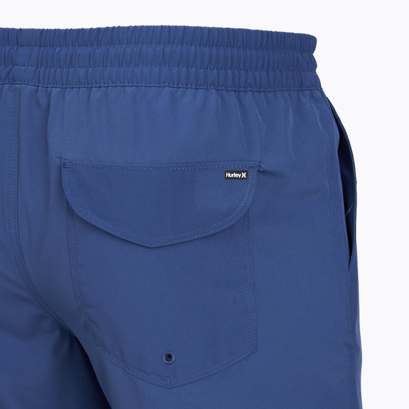 Szorty kąpielowe męskie Hurley Solid Volley Swim Short Blue/Brown 4