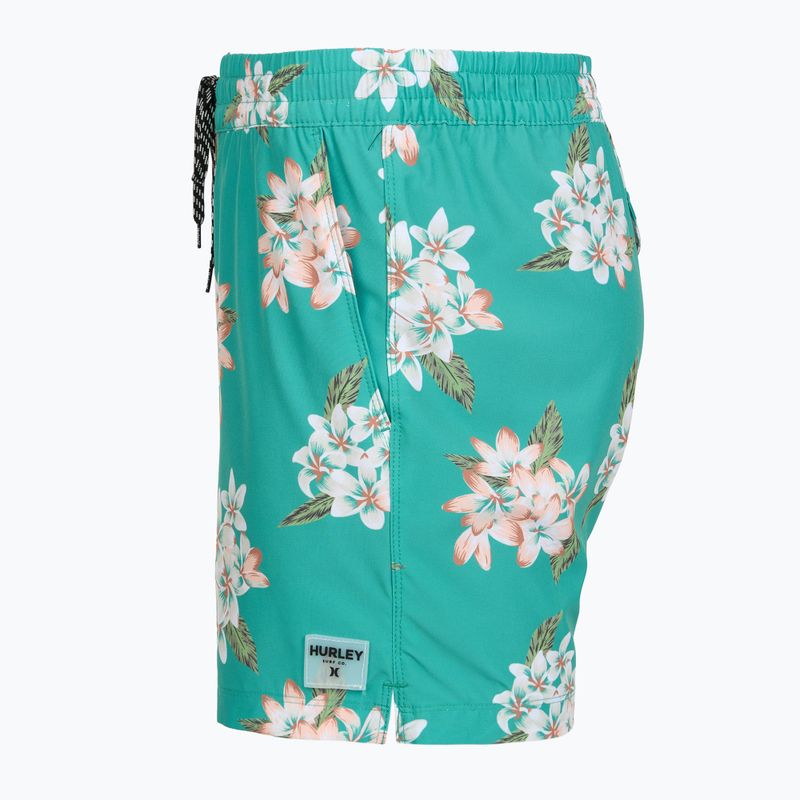 Szorty kąpielowe męskie Hurley Malaga Volley Swim Short Teal Tint 3