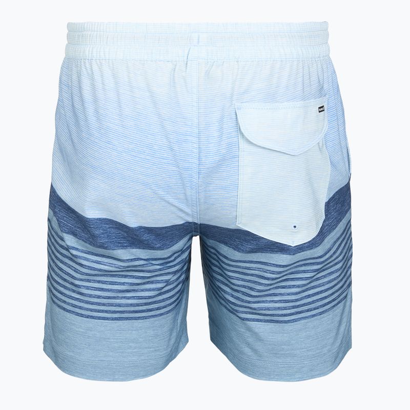 Szorty kąpielowe męskie Hurley Epic Ombre Volley Swim Short blue/white 2
