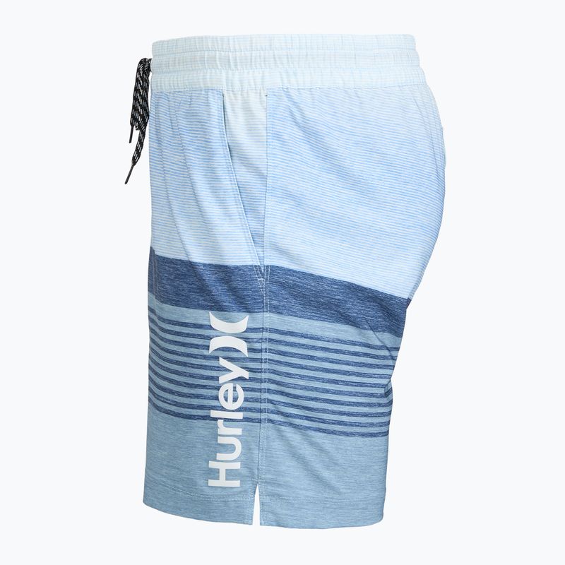 Szorty kąpielowe męskie Hurley Epic Ombre Volley Swim Short blue/white 3