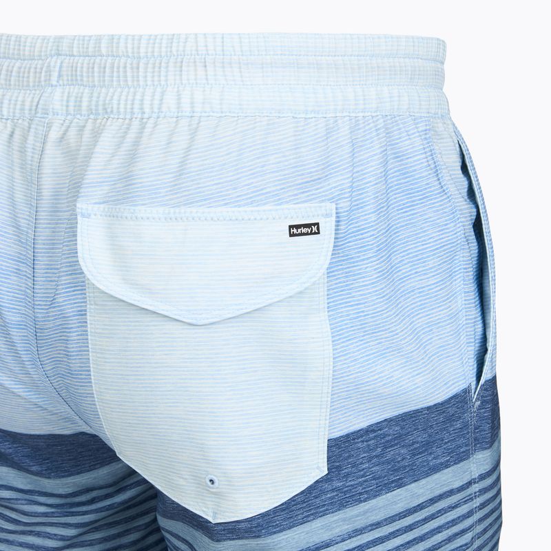 Szorty kąpielowe męskie Hurley Epic Ombre Volley Swim Short blue/white 4