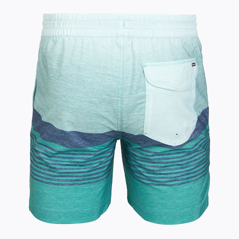 Szorty kąpielowe męskie Hurley Epic Ombre Volley Swim Short Teal Tint 2