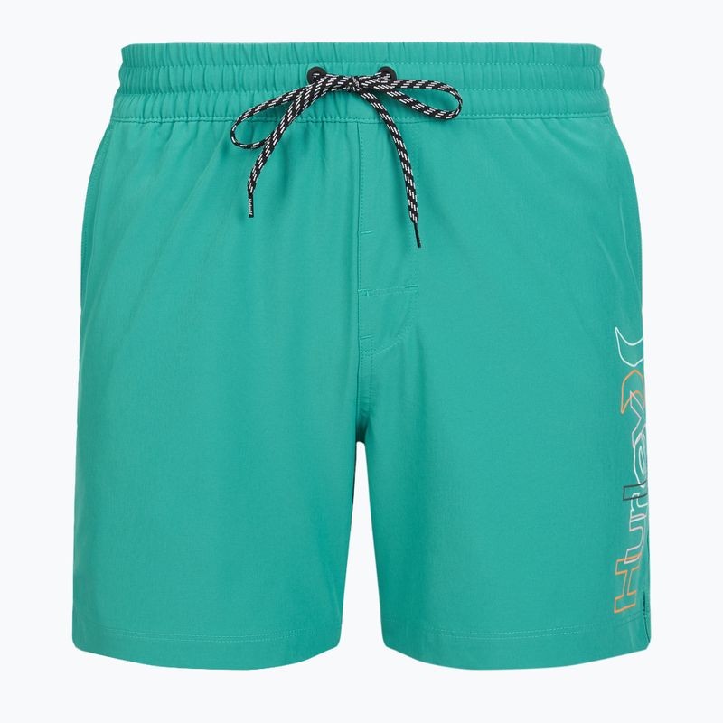 Szorty kąpielowe męskie Hurley Crossover Volley Swim Short Teal Tint