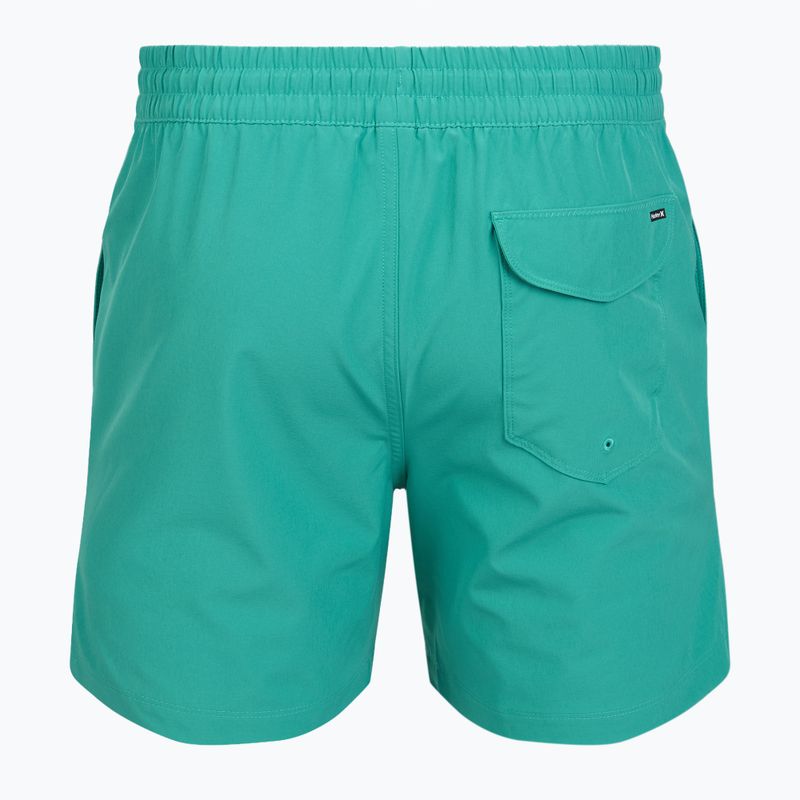 Szorty kąpielowe męskie Hurley Crossover Volley Swim Short Teal Tint 2