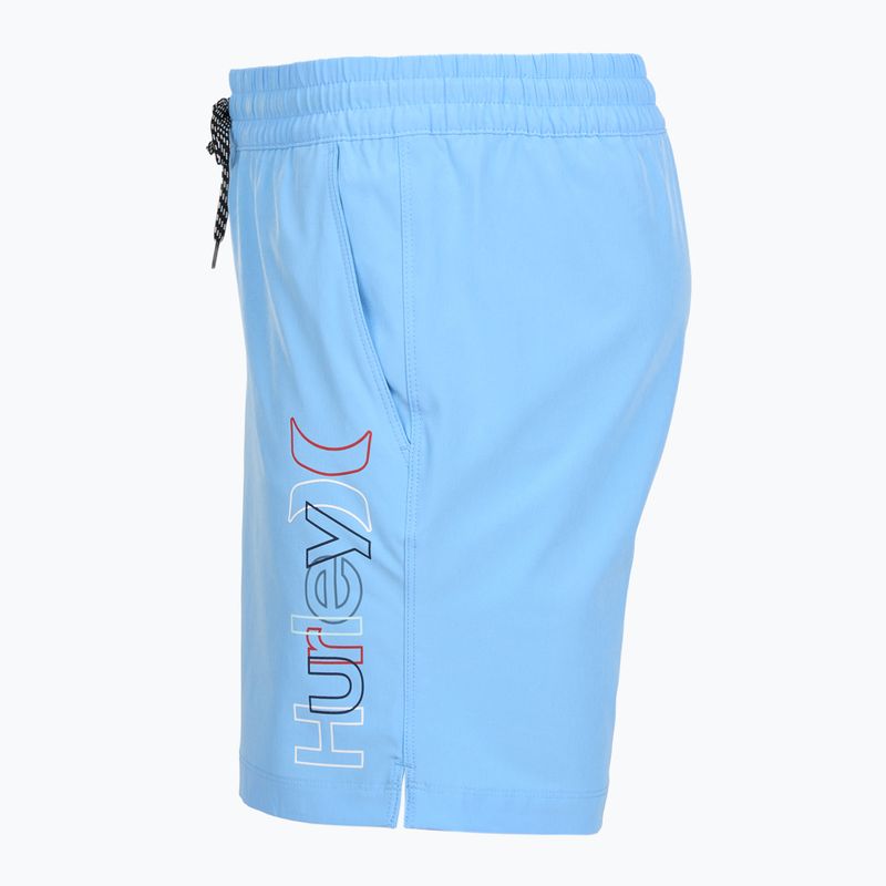 Szorty kąpielowe męskie Hurley Crossover Volley Swim Short Photo Blue 3