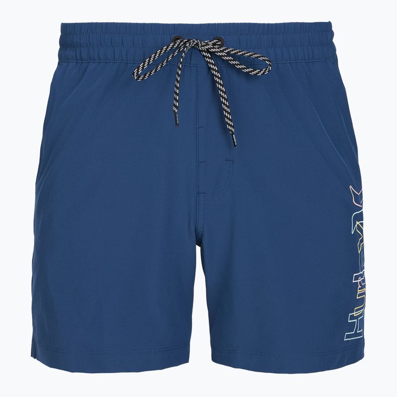Szorty kąpielowe męskie Hurley Crossover Volley Swim Short blue/black