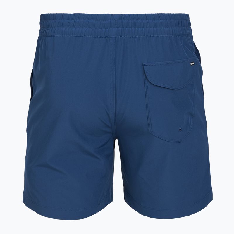 Szorty kąpielowe męskie Hurley Crossover Volley Swim Short blue/black 2