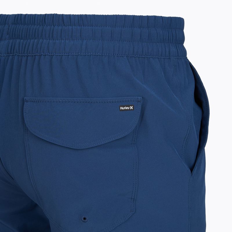 Szorty kąpielowe męskie Hurley Crossover Volley Swim Short blue/black 4