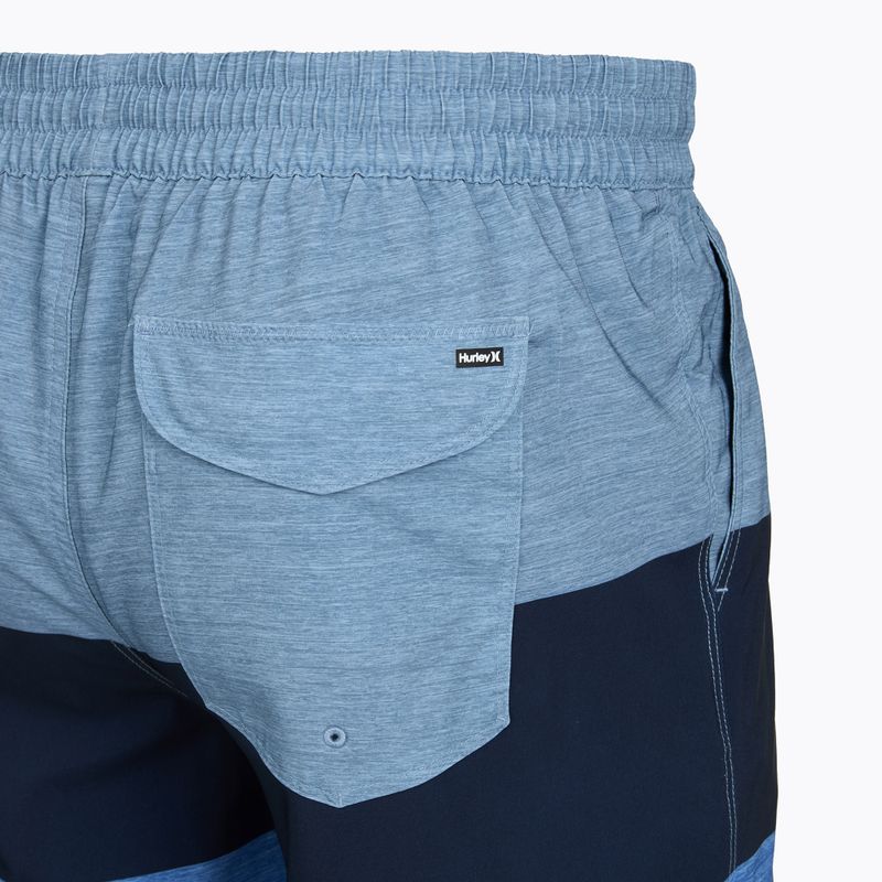 Szorty kąpielowe męskie Hurley Color Blocked Volley Swim Short Baby Blue 4