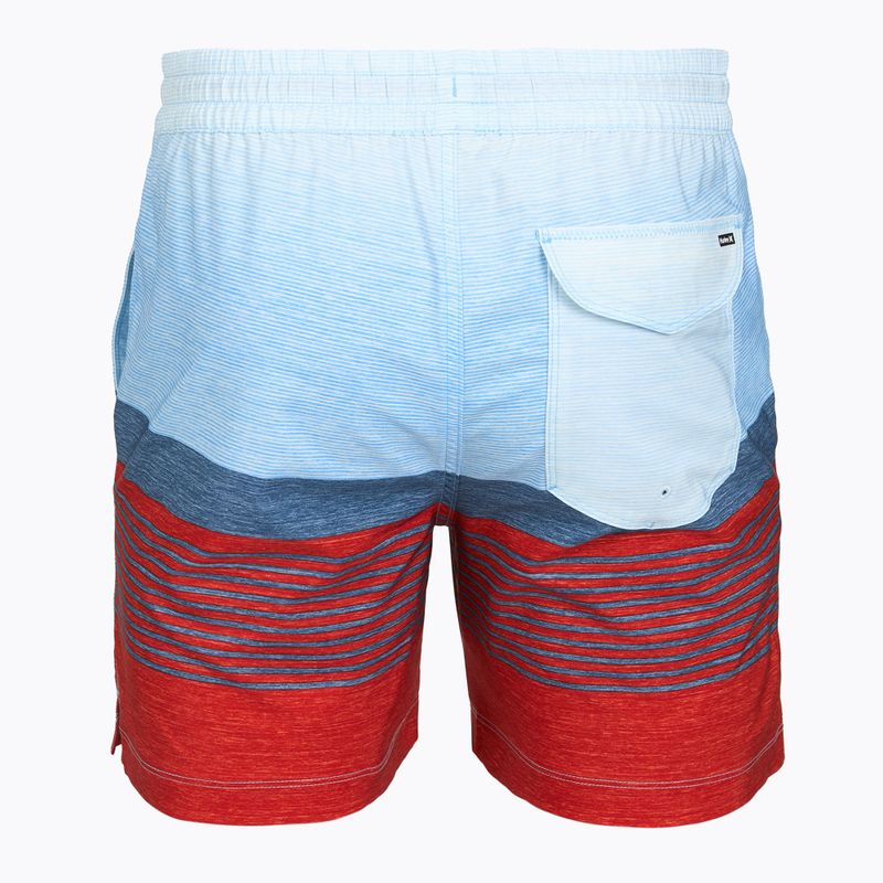 Szorty kąpielowe męskie Hurley Epic Ombre Volley Swim Short Noise Aqua 2