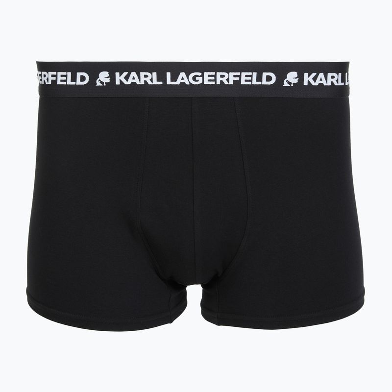 Bokserki męskie KARL LAGERFELD Logo Trunk 7 par black 2