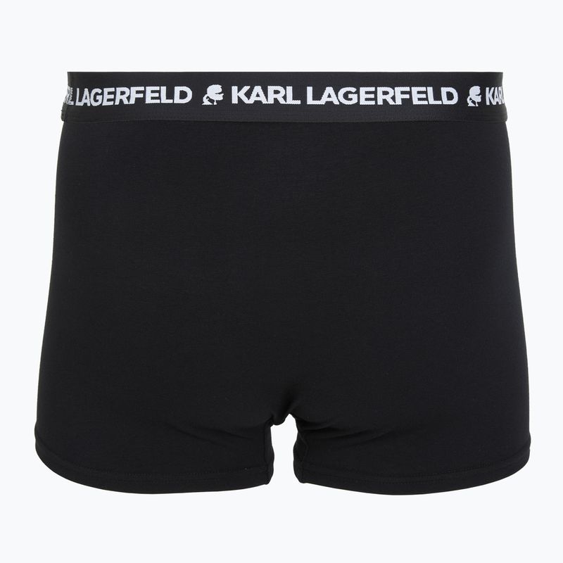 Bokserki męskie KARL LAGERFELD Logo Trunk 7 par black 3
