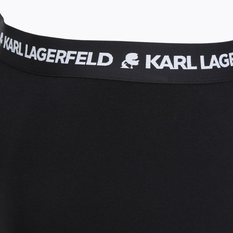 Bokserki męskie KARL LAGERFELD Logo Trunk 7 par black 4