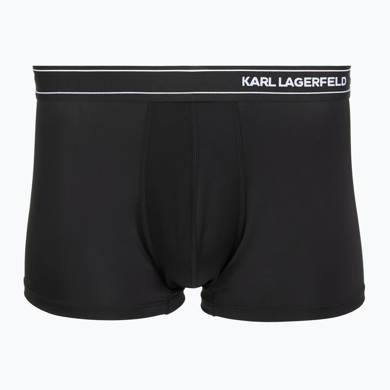 Bokserki męskie KARL LAGERFELD Stripe Logo Micro Trunk 3 pary black 2