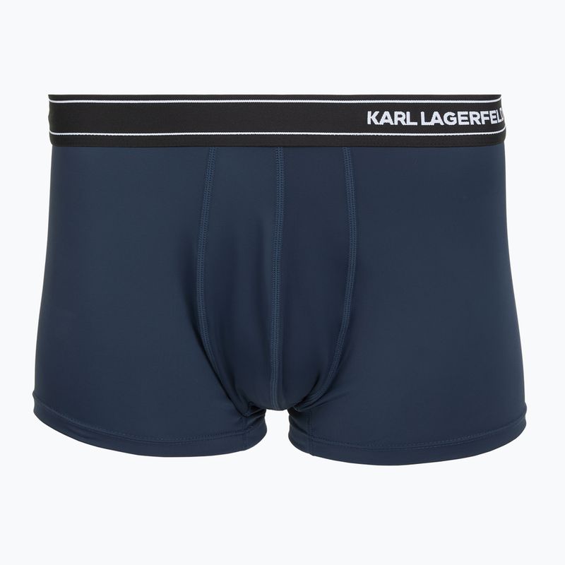 Bokserki męskie KARL LAGERFELD Stripe Logo Micro Trunk 3 pary mood indigo 2