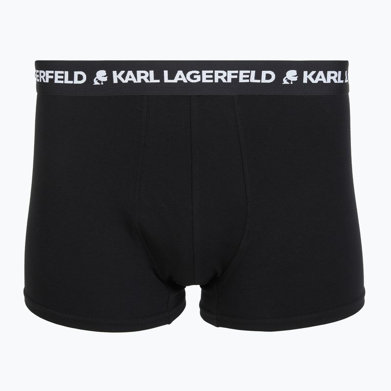 Bokserki męskie KARL LAGERFELD Logo Trunk 3 pary black 2