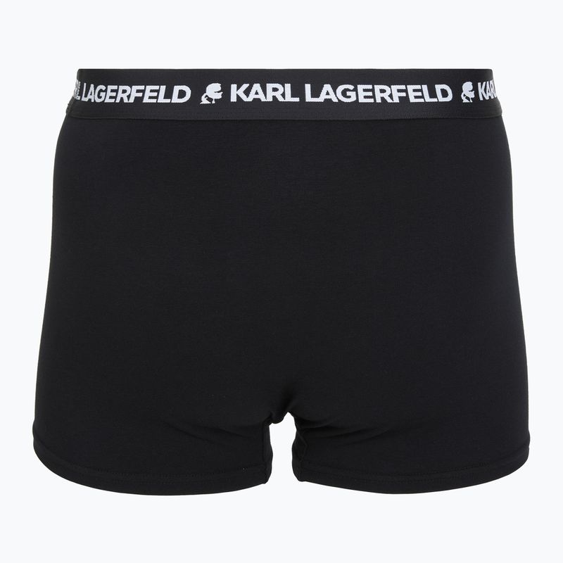Bokserki męskie KARL LAGERFELD Logo Trunk 3 pary black 3