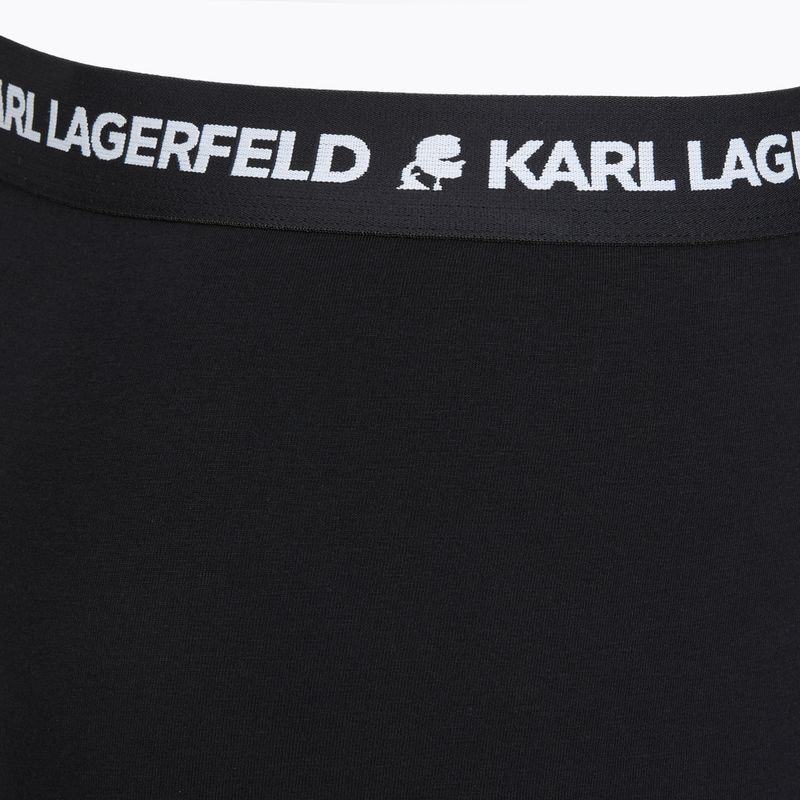 Bokserki męskie KARL LAGERFELD Logo Trunk 3 pary black 4