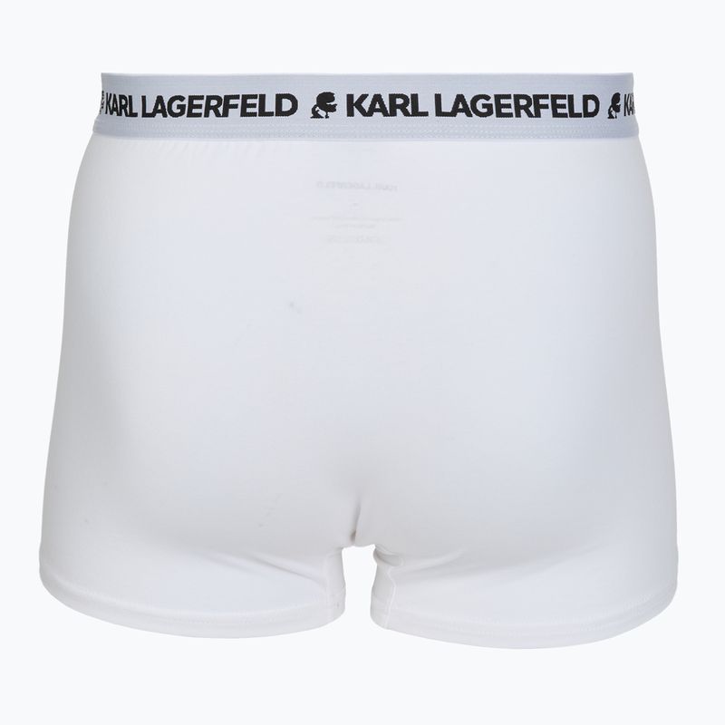 Bokserki męskie KARL LAGERFELD Logo Trunk 3 pary white 3