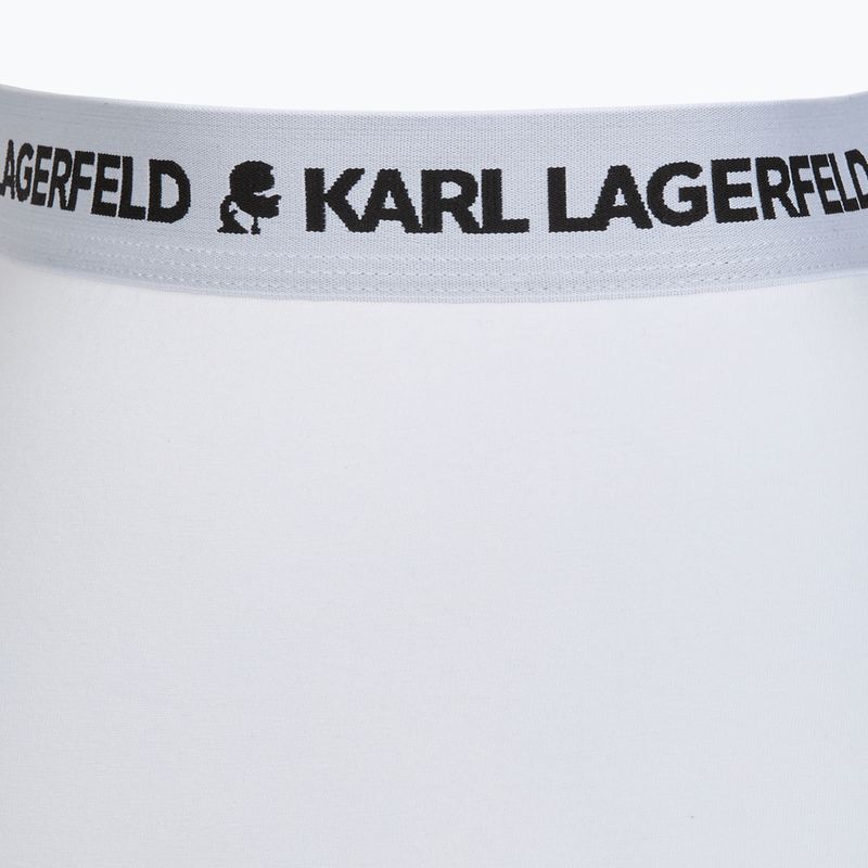 Bokserki męskie KARL LAGERFELD Logo Trunk 3 pary white 4