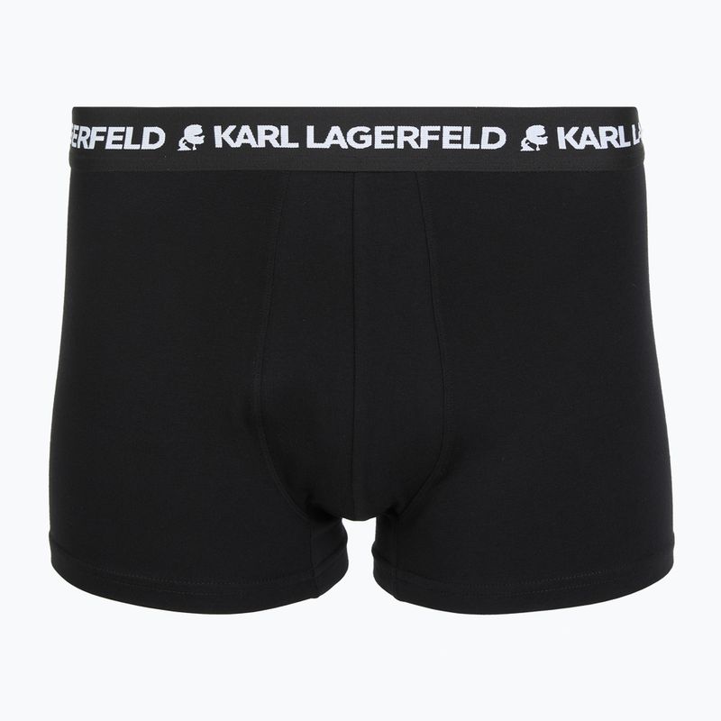 Bokserki męskie KARL LAGERFELD Logo Trunk 3 pary black/white/navy 4