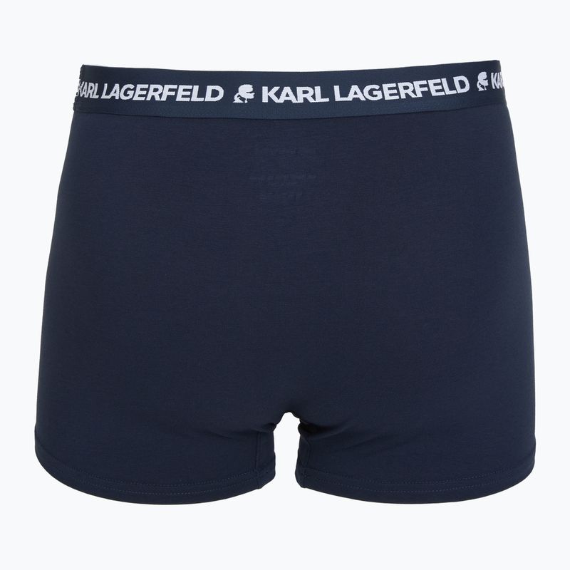 Bokserki męskie KARL LAGERFELD Logo Trunk 3 pary navy 3