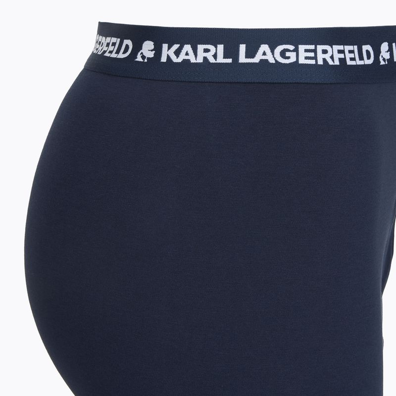 Bokserki męskie KARL LAGERFELD Logo Trunk 3 pary navy 4