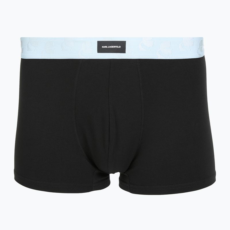 Bokserki męskie KARL LAGERFELD Kameo Logo Trunk 3 pary midnight/clear sky/olive 2