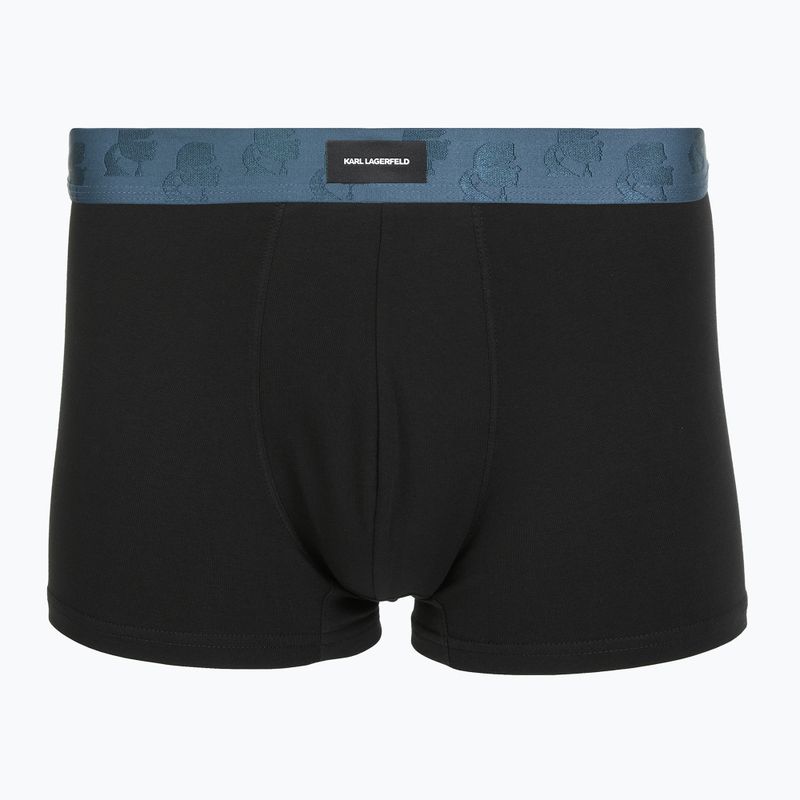 Bokserki męskie KARL LAGERFELD Kameo Logo Trunk 3 pary midnight/clear sky/olive 3