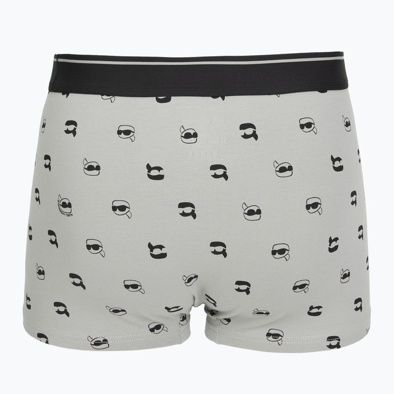 Bokserki męskie KARL LAGERFELD Ikon Aop Trunk 3 pary karl dot/ash black 5