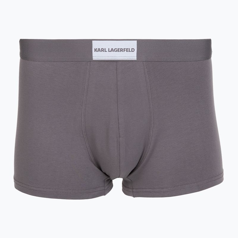 Bokserki męskie KARL LAGERFELD Essential Logo Trunk 3 pary olive/clear sky/excalibur 3
