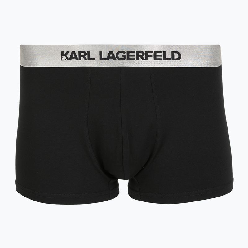 Bokserki męskie KARL LAGERFELD Elastic Trunk 3 pary dark sea/black/blue 4