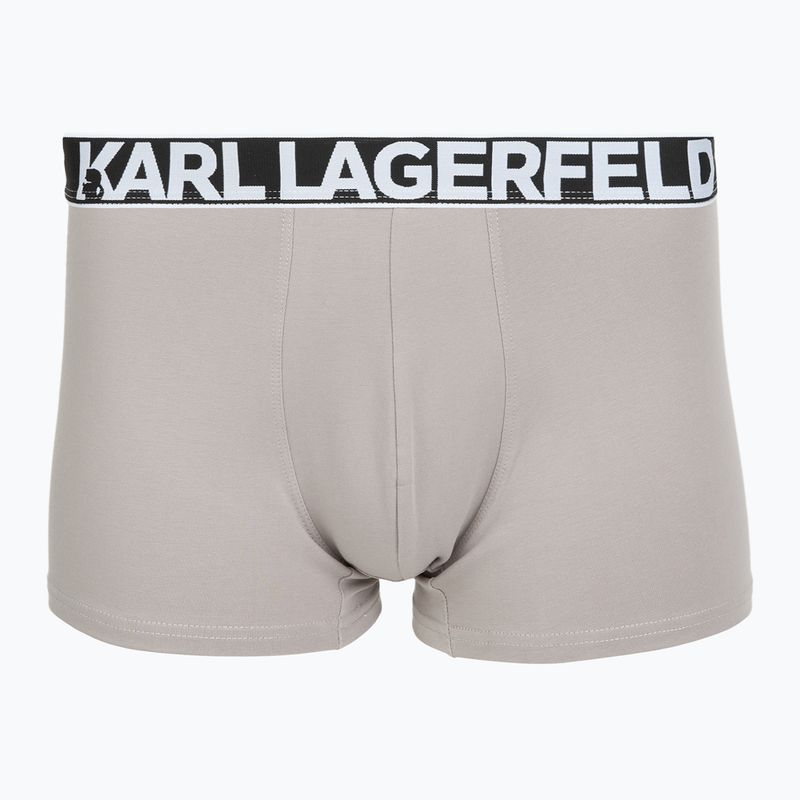 Bokserki męskie KARL LAGERFELD Bold Elastic Trunk 3 pary windsor/black/ash 2