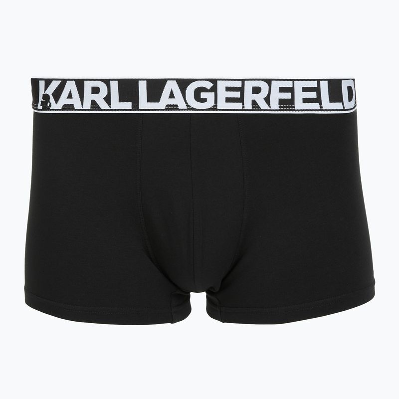 Bokserki męskie KARL LAGERFELD Bold Elastic Trunk 3 pary windsor/black/ash 4