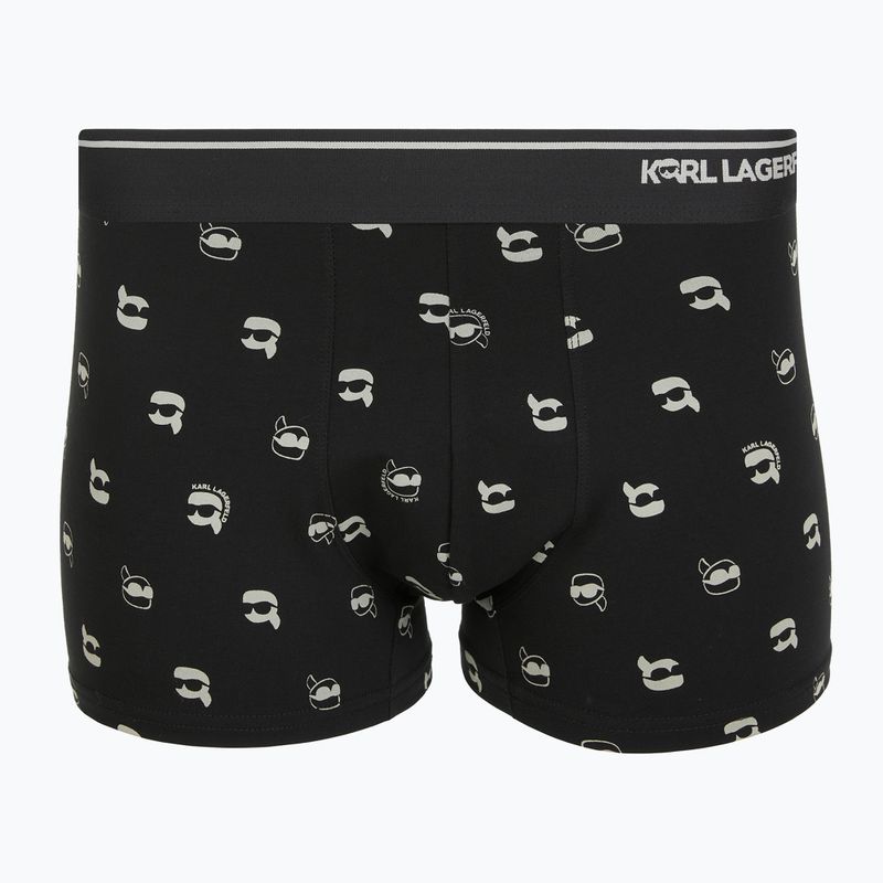 Zestaw bokserki + skarpety męskie KARL LAGERFELD Ikon Trunk aop karl dot black 2