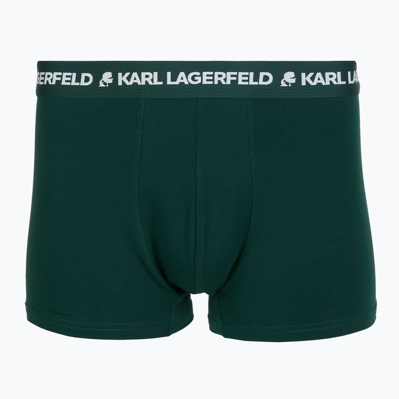Bokserki męskie KARL LAGERFELD Logo Trunk Multiband 3 pary dark sea/indigo/blue 4