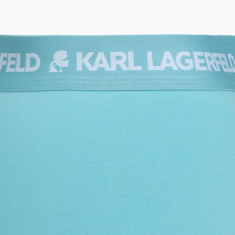 Bokserki męskie KARL LAGERFELD Logo Trunk Multiband 3 pary dark sea/indigo/blue 6