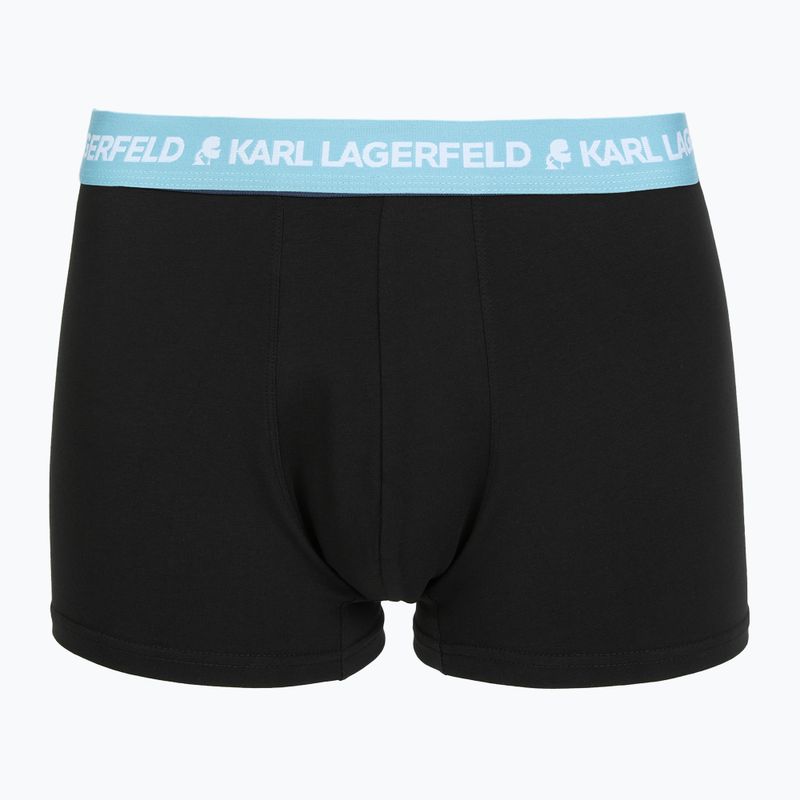 Bokserki męskie KARL LAGERFELD Logo Trunk Colorband 3 pary dark sea/indigo/blue 2