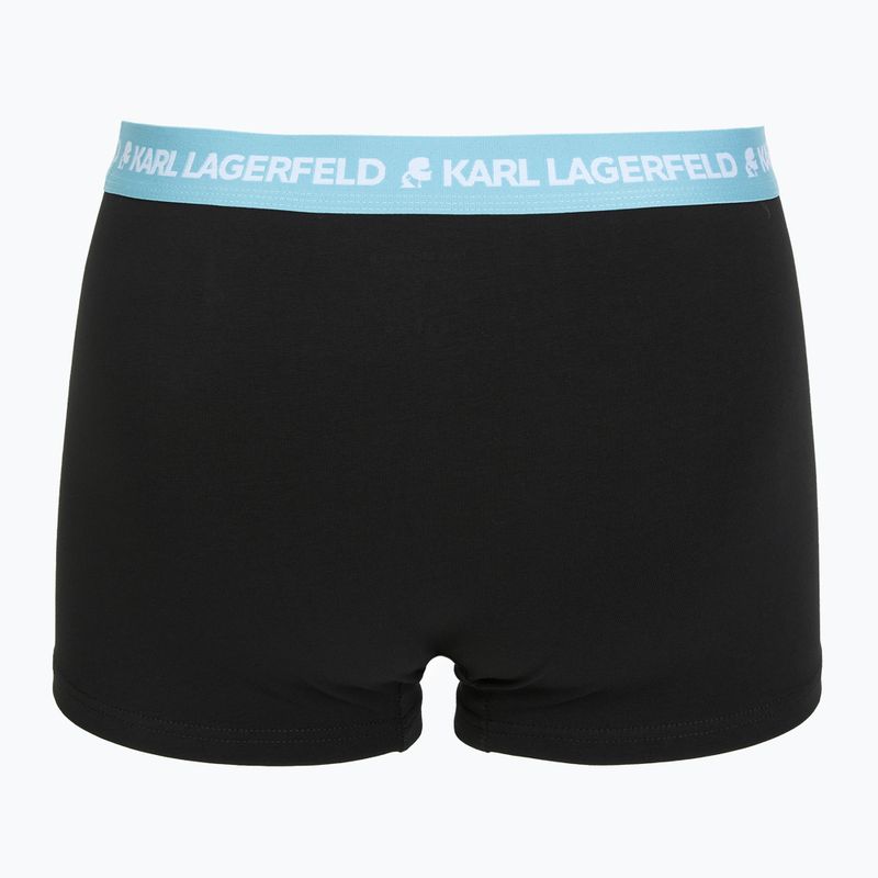Bokserki męskie KARL LAGERFELD Logo Trunk Colorband 3 pary dark sea/indigo/blue 3