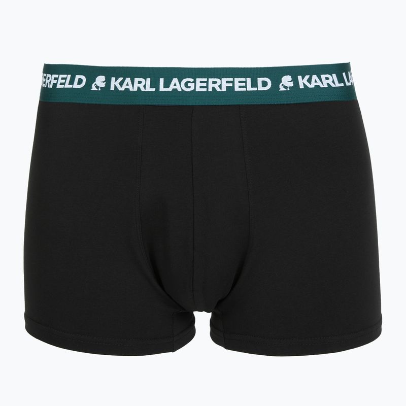 Bokserki męskie KARL LAGERFELD Logo Trunk Colorband 3 pary dark sea/indigo/blue 4