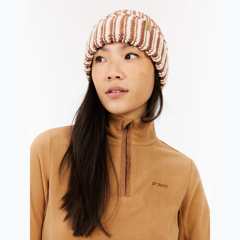 Bluza damska Protest PRTRemutez 1/4 Zip Active teddy brown 7