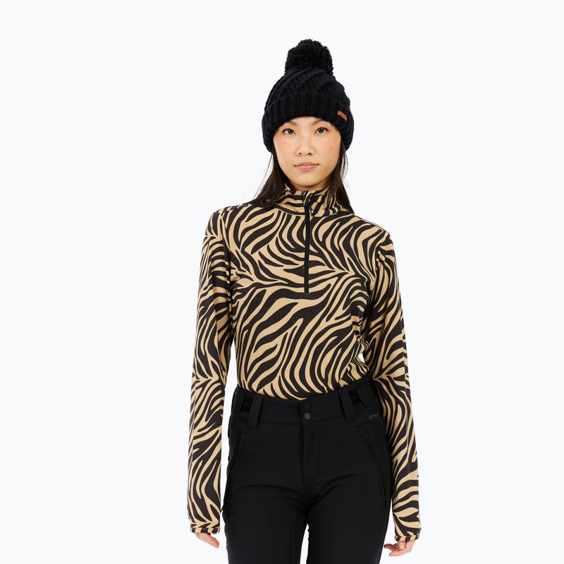 Bluza damska Protest PRTEsher 1/4 Zip Active bamboobeige 4